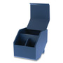 Bostitch Konnect Desktop Organizer Short Storage Bin, 3.4" x 3.5" x 3.5", Blue