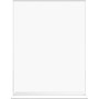 Lorell T-base Standing Sign Holders - Support 8.50" x 11" Media - Acrylic - Clear