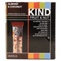 KIND Fruit and Nut Bars, Almond and Coconut, 1.4 oz, 12/Box