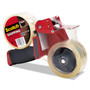 Scotch Packaging Tape Dispenser with Two Rolls of Tape, 3" Core, For Rolls Up to 0.75" x 60 yds, Red (MMM37502ST) View Product Image