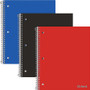 Oxford 1-Subject Poly Notebook - 1 Subject(s) - 100 Sheets - Spiral Bound - Wide Ruled Front Ruling - 3 Hole(s)