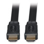 Tripp Lite by Eaton High Speed HDMI Flat Cable, Ultra HD 4K, Digital Video with Audio (M/M), 6 ft, Black
