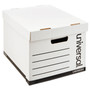 Universal Heavy-Duty Fast Assembly Lift-Off Lid Storage Box, Letter/Legal Files, White, 12/Carton