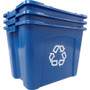 Rubbermaid Commercial Stacking Recycle Bin, 14 gal, Polyethylene, Blue (RCP571473BE) View Product Image