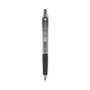 Pilot Precise Gel BeGreen Gel Pen, Retractable, Fine 0.7 mm, Black Ink, Smoke Barrel, Dozen