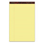 Ampad Gold Fibre Quality Writing Pads, Wide/Legal Rule, 50 Canary-Yellow 8.5 x 14 Sheets, Dozen (TOP20030) View Product Image