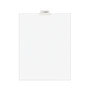 Avery-Style Preprinted Legal Bottom Tab Divider, 26-Tab, Exhibit C, 11 x 8.5, White, 25/PK