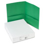 Avery Two-Pocket Folder, 40-Sheet Capacity, 11 x 8.5, Green, 25/Box (AVE47987) View Product Image