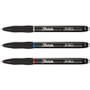 Sharpie S-Gel S-Gel High-Performance Gel Pen, Retractable, Medium 0.7 mm, Assorted Ink Colors, Black Barrel, 4/Pack