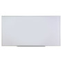 Universal Deluxe Melamine Dry Erase Board, 96" x 48", White Surface, Anodized Aluminum Frame