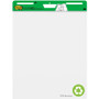 Post-it Easel Pads Super Sticky Vertical-Orientation Self-Stick Easel Pad Value Pack, Green Headband, Unruled, 25 x 30, White, 30 Sheets, 6/Carton