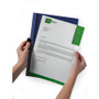 Durable DuraClip Report Cover, Clip Fastener, 8.5 x 11, Holds 30 Sheets, Clear/Black, 25/Box