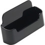 Deflecto Single Business Card Holder - 1.8" Height x 3.9" Width x 1.4" Depth - Plastic - Black