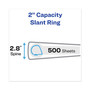 Avery TouchGuard Protection Heavy-Duty View Binders with Slant Rings, 3 Rings, 2" Capacity, 11 x 8.5, White