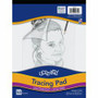 UCreate Tracing Pad - 50 Sheets - Plain - 9" x 12" Sheet Size - White Paper