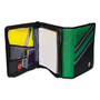 Case it Z-System 2-in-1 Zipper Binder, 3 Rings (x2), 1.5" Capacity (x2), 11 x 8.5, Black/Gray Accents