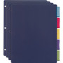 Cardinal Extra-tough Poly Dividers - 5 Tab(s)/Set - Letter - 8.50" Width x 11" Length - 3 Hole Punched - Polypropylene Divider