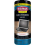 Weiman E-Tronic Wipes - For TV, Keyboard, Monitor, Notebook, Smartphone, Tablet, Electronics, Plasma Display, LCD - Streak-free, Lint-free, Ammonia-free, Anti-static, Pre-moistened - White - 30/Tub - (WMN93A)