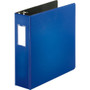 Business Source Slanted D-ring Binders - 3" Binder Capacity - 3 Ring(s) - Fastener(s): D-Ring - Pocket(s): 2, Internal - Chipboard, Polypropylene - (BSN33115)