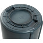 Rubbermaid Commercial Vented Round Brute Container, 44 gal, Plastic, Gray