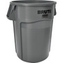 Rubbermaid Commercial Brute 44-Gallon Vented Utility Container - 44 gal Capacity - Round - Handle, Heavy Duty, Reinforced, UV Coated, Damage Resistant, Warp Resistant, Water Resistant, Crack Resistant, Durable - 31.5" Height x 24" Diameter - Plastic