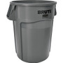 Rubbermaid Commercial Brute 44-Gallon Vented Utility Container - 44 gal Capacity - Round - Handle, Heavy Duty, Reinforced, UV Coated, Damage Resistant, Warp Resistant, Water Resistant, Crack Resistant, Durable - 31.5" Height x 24" Diameter - Plastic
