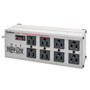 Tripp Lite by Eaton Isobar Surge Protector, 8 AC Outlets, 12 ft Cord, 3,840 J, Light Gray
