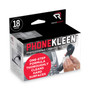 Read Right PhoneKleen Wet Wipes, Cloth, 5 x 5, 18/Box
