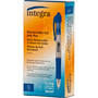 Integra Retractable 0.5mm Gel Pens - 0.5 mm Fine Pen Point - Retractable - Blue Ink - Gel-based - Blue Barrel