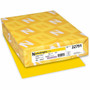 Astrobrights Colored Cardstock - Sun Yellow - Letter - 8 1/2" x 11" - 65 lb Basis Weight - Heavyweight, Durable, Lignin-free