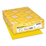 Astrobrights Colored Cardstock - Sun Yellow - Letter - 8 1/2" x 11" - 65 lb Basis Weight - Heavyweight, Durable, Lignin-free