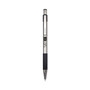 Zebra F-301 Ballpoint Pen, Retractable, Bold 1.6 mm, Black Ink, Stainless Steel/Black Barrel, 12/Pack