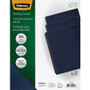Fellowes Expressions Linen Texture Presentation Covers for Binding Systems, Navy, 11.25 x 8.75, Unpunched, 200/Pack (FEL52113) View Product Image