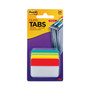 Post-it Tabs 2" Plain Solid Color Angled Tabs, 1/5-Cut, Assorted Colors, 2" Wide, 24/Pack