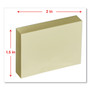 Universal Self-Stick Note Pads, 1.5" x 2", Yellow, 100 Sheets/Pad, 12 Pads/Pack (UNV35662) View Product Image