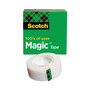 Scotch Magic Tape Refill, 1" Core, 0.75" x 36 yds, Clear