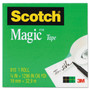 Scotch Magic Tape Refill, 1" Core, 0.75" x 36 yds, Clear