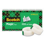 Scotch Magic Tape Refill, 1" Core, 0.75" x 22.2 yds, Clear, 6/Pack