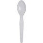 Dixie Plastic Cutlery, Heavyweight Teaspoons, White, 100/Box (DXETH207) View Product Image