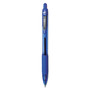 Zebra Z-Grip Ballpoint Pen, Retractable, Medium 1 mm, Blue Ink, Clear Barrel, 12/Pack (ZEB22220) View Product Image