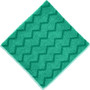 Rubbermaid Commercial Reusable Cleaning Cloths, Microfiber, 16 x 16, Green, 12/Carton