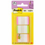 Post-it Durable Tabs - 66 Write-on Tab(s) - 1.50" Tab Height - Pink, Green, Orange Tab(s) - Repositionable
