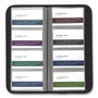 Samsill Professional Vinyl Business Card File, Holds 160 2 x 3.5 Cards, 4.75 x 10.25, Black