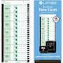 Lathem Thermal Time Clock Weekly Attendance Cards - 8.25" x 3.38" Form Size - White - Black Print Color