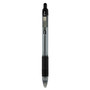 Zebra Z-Grip Ballpoint Pen, Retractable, Medium 1 mm, Black Ink, Clear/Black Barrel, 48/Pack