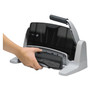 Swingline 40-Sheet LightTouch Heavy-Duty Two- to Seven-Hole Punch, 9/32" Holes, Black/Gray (SWI74357) View Product Image