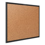 Quartet Classic Series Cork Bulletin Board, 48" x 36", Tan Surface, Black Aluminum Frame