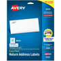 Avery Easy Peel Inkjet Return Address Labels - 2/3" Width x 1 3/4" Length - Permanent Adhesive - Rectangle - Inkjet - White