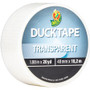 Duck Transparent Duct Tape - 20 yd Length x 1.90" Width - Transparent, Clear