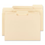 Smead 100% Recycled Manila Top Tab File Folders, 1/3-Cut Tabs: Assorted, Letter Size, 0.75" Expansion, Manila, 100/Box